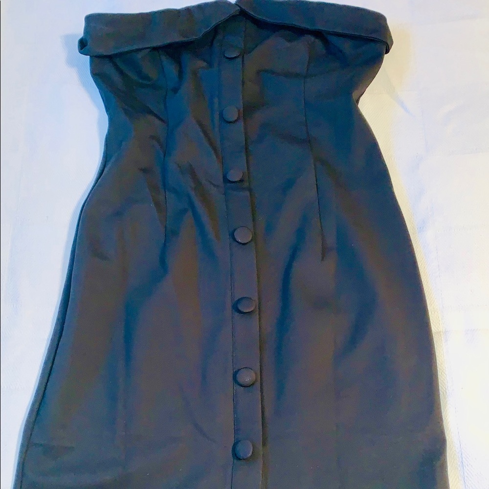 Black Strapless Party Dress